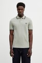 Fred Perry polo bawełniane gładkie zielony M3600.S23