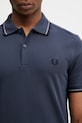 Bavlněné polo tričko Fred Perry námořnická modř M3600.01B