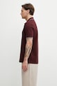 Fred Perry polo bawełniane męskie M3600.08B bordowy SS26