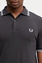 Fred Perry polo bawełniane szary M3600.09B