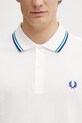 Fred Perry polo bawełniane biały M3600.94A