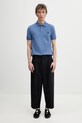 Fred Perry polo męskie bawełniane M6000.14B niebieski