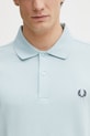 Bavlnené polo tričko Fred Perry tyrkysová M6000.97A