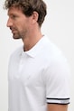 Guess polo pánské bavlněné s elastanem LYLE bílá M6GP60.K3076
