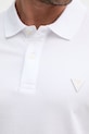 Guess polo pánské bavlněné s elastanem LYLE M6GP60.K3076 bílá