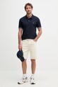 Guess polo pánské bavlněné s elastanem LYLE M6GP60.K3076 námořnická modř SS26