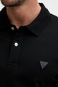 Guess polo pánské bavlněné s elastanem LYLE M6GP60.K3076 černá