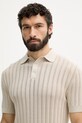 Guess polo da uomo con viscosa LONNY beige M6GR05.Z0558
