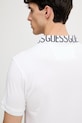 Guess polo męskie bawełniane z elastanem NOLAN M6GP66.K3070 biały