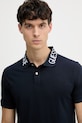 Guess polo męskie bawełniane z elastanem NOLAN granatowy M6GP66.K3070
