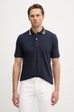 Blauer polo męskie bawełniane RANSOM granatowy BLUT02297
