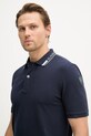 Blauer polo męskie bawełniane RANSOM granatowy BLUT02297