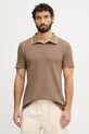Guess polo męskie DARYL brązowy M6GP45.K3230