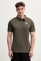 The North Face polo męskie zielony NF0A2WAZ21L1