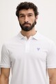 Oblečenie Guess polo tričko pánske bavlnené F6GP03.K9WF1 biela
