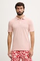 Guess polo tričko pánske bavlnené ružová F6GP03.K9WF1