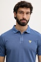 Oblečenie Guess polo tričko pánske bavlnené F6GP03.K9WF1 tmavomodrá