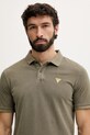 Oblečenie Guess polo tričko pánske bavlnené F6GP03.K9WF1 zelená