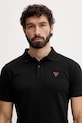 Odzież Guess polo męskie bawełniane F6GP03.K9WF1 czarny