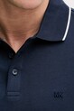 Michael Kors polo męskie bawełniane CB952SX20B granatowy