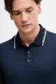 Michael Kors polo męskie bawełniane granatowy CS652WR19P