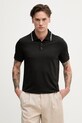 Michael Kors polo męskie bawełniane czarny CS652WR19P