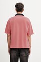 Odzież Martine Rose polo męskie bawełniane 674JE02110 różowy