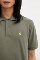 Carhartt WIP S/S Chase Pique Polo polo bawełniane męskie zielony I023807.3LRXX