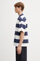 Carhartt WIP S/S Delray Polo bawełniane męskie I036187.3LEXX niebieski SS26