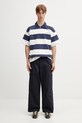 Carhartt WIP S/S Delray Polo bawełniane męskie I036187.3LEXX niebieski