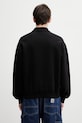 Clothing Carhartt WIP WIP Label Polo Sweat Men's cotton sweatshirt I036349.89XX black