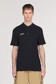 adidas Originals x SPZL sweater-style polo shirt with viscose Men's black KF6812