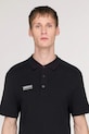adidas Originals x SPZL sweater-style polo shirt with viscose Men's black KF6812