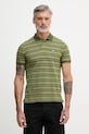 United Colors of Benetton πόλο ανδρικό βαμβακερό πράσινο 3UTCU302S