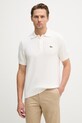 Lacoste polo swetrowe męskie z dodatkiem wełny beżowy AH1028