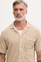 Fila πουκάμισο Ανδρικό βαμβακερό EMPOLI μπεζ FAM1179