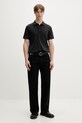 Rag & bone polo męskie MBC25SP046PK46 czarny SS26