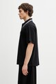 Needles polo bawełniane męskie SX442 czarny SS26