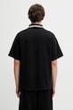 Odzież Needles polo bawełniane męskie SX442 czarny