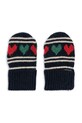 Dziewczynka Konges Sløjd rękawiczki z dodatkiem wełny dziecięce BELOU MITTENS KS104228.PreSpring granatowy
