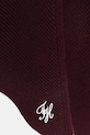 Vlnený šál Tommy Hilfiger AW0AW18516 burgundské SS26