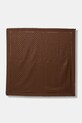 Karl Lagerfeld chusta z dodatkiem jedwabiu K/MONOGRAM tkanina brązowy B1W33026