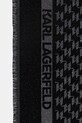 Karl Lagerfeld chusta z dodatkiem jedwabiu K/MONOGRAM B1W33026 czarny SS26