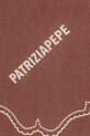 Patrizia Pepe apaszka z dodatkiem jedwabiu 8F0112.A706 brązowy SS26