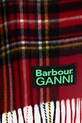 Barbour x Ganni Tartan szalik wełniany damski LSC0455RE51 multicolor SS26