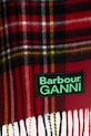 Barbour x Ganni Tartan szalik wełniany damski LSC0455RE51 multicolor SS26