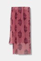 United Colors of Benetton dámsky šál s prímesou ľanu červená 6FL0VU007