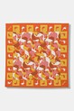 Moschino chusta bawełniana wzorzyste pomarańczowy M5872.50207