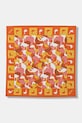 Moschino chusta bawełniana wzorzyste pomarańczowy M5872.50207