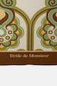 Drôle de Monsieur apaszka bawełniana Foulard Tapisserie Florale J.BA023.CO262.GN zielony SS26